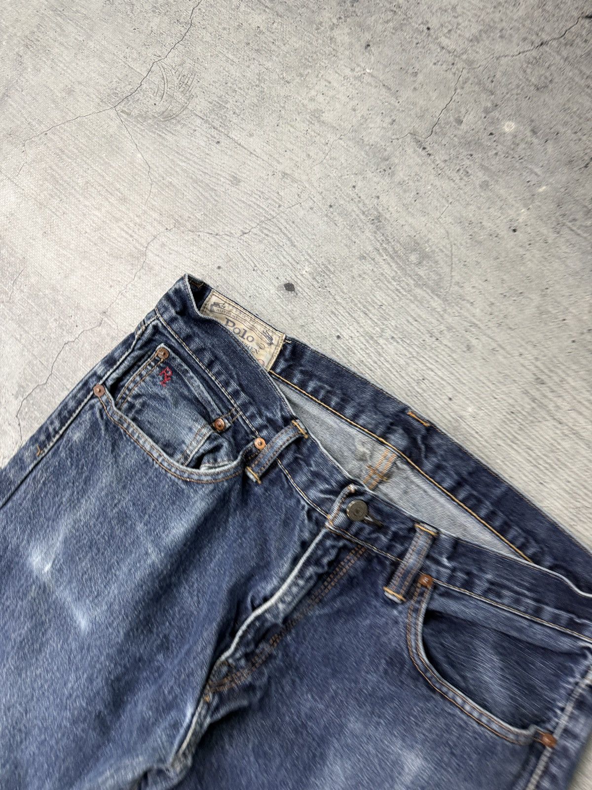 Polo Ralph Lauren Polo Ralph Lauren Jeans Men34x32 Blue Denim Varick Patchwork Size US M / EU 48-50 / 2 - 6 Thumbnail