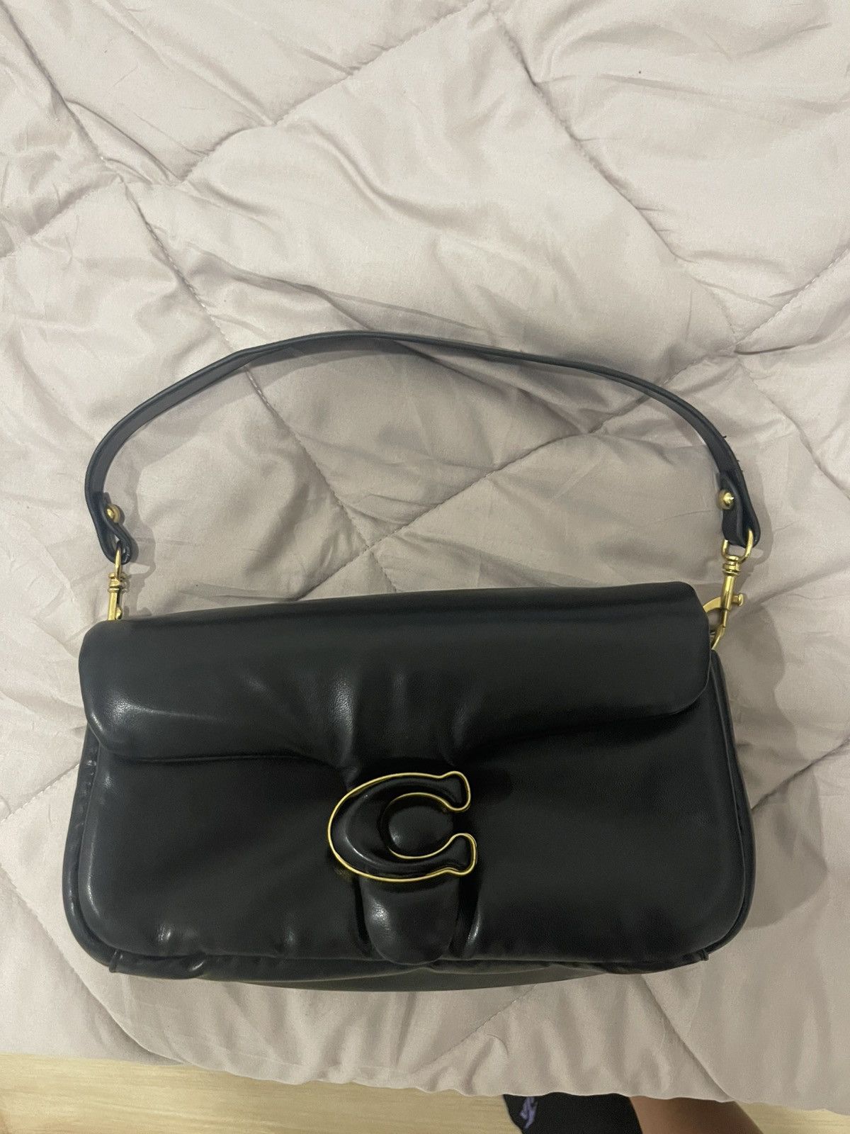 Coach Coach Pillow Tabby 26 Black Leather Shoulder Bag Size ONE SIZE - 1 Thumbnail
