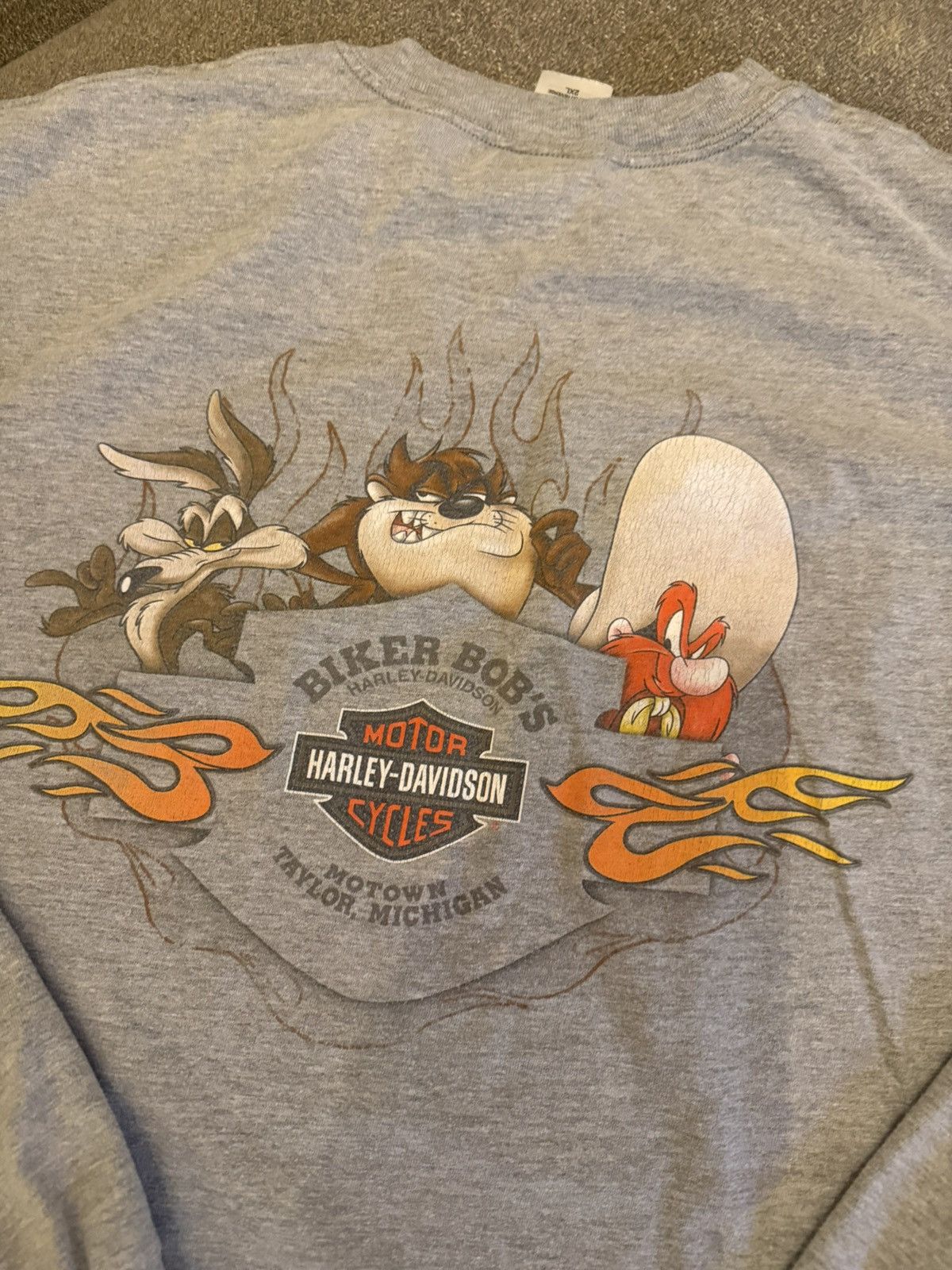 Harley Davidson Vintage Y2K Looney Tunes x Harley Davidson Long