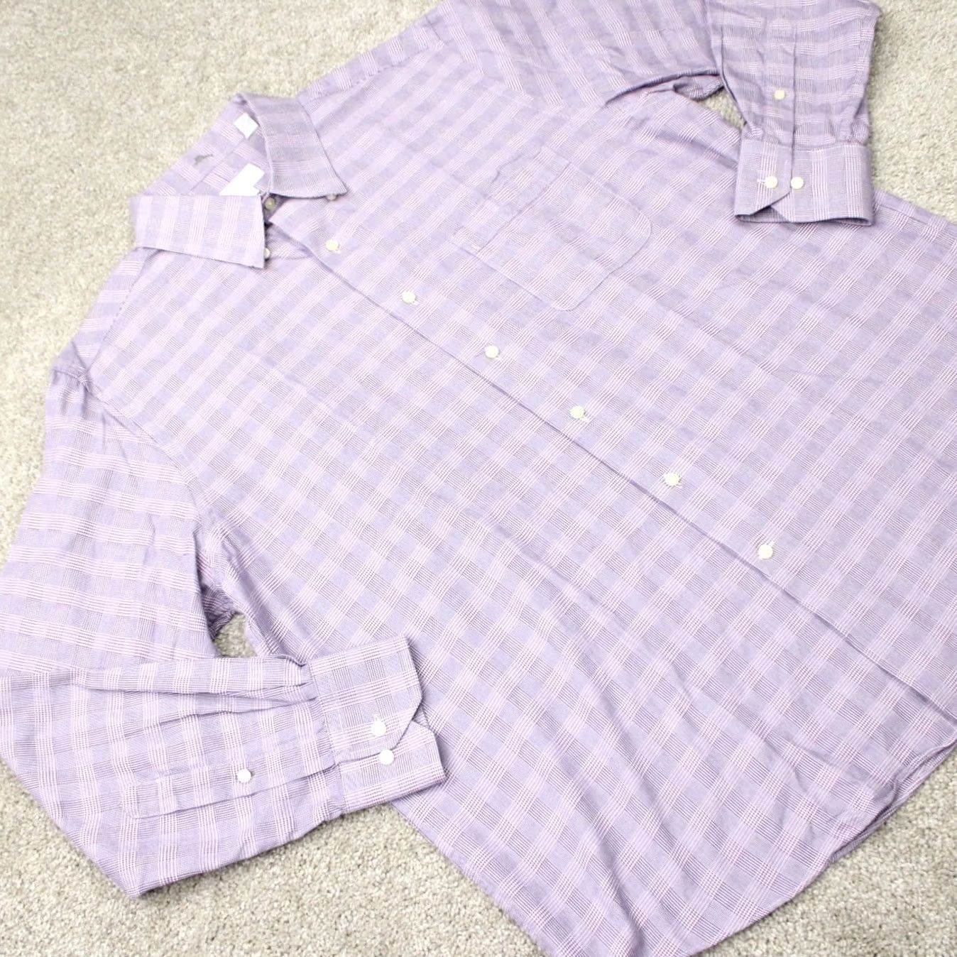 Tommy Bahama Tommy Bahama Shirt Mens 16 1/2, 34/35 Purple 100% Cotton Long Sleeve Button Down Dress Shirt Womens? Mens Size US XL / EU 56 / 4 - 7 Thumbnail