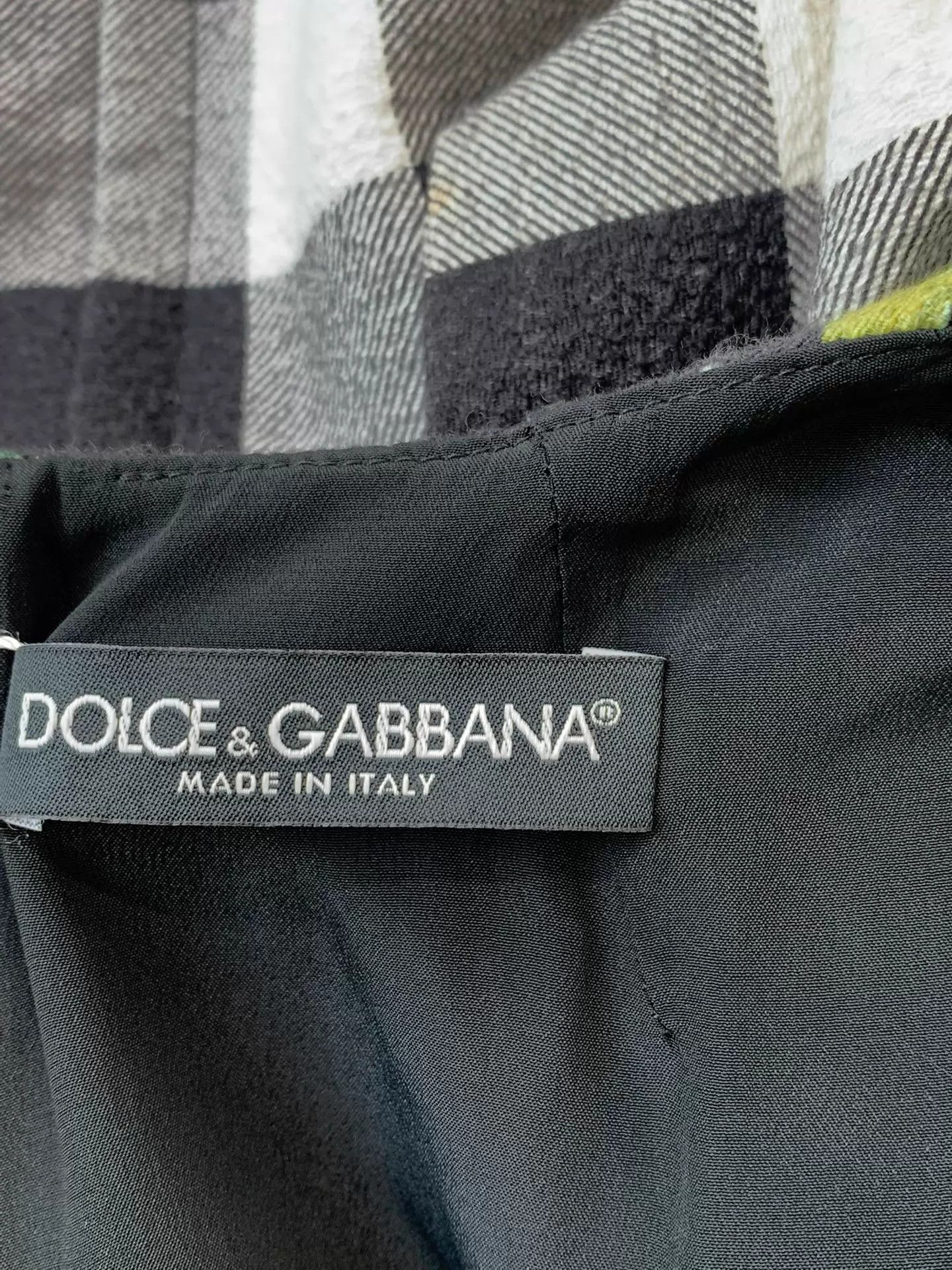 Dolce & Gabbana DG Printed Check Dress EU42 New Size M / US 6-8 / IT 42-44 - 4 Thumbnail