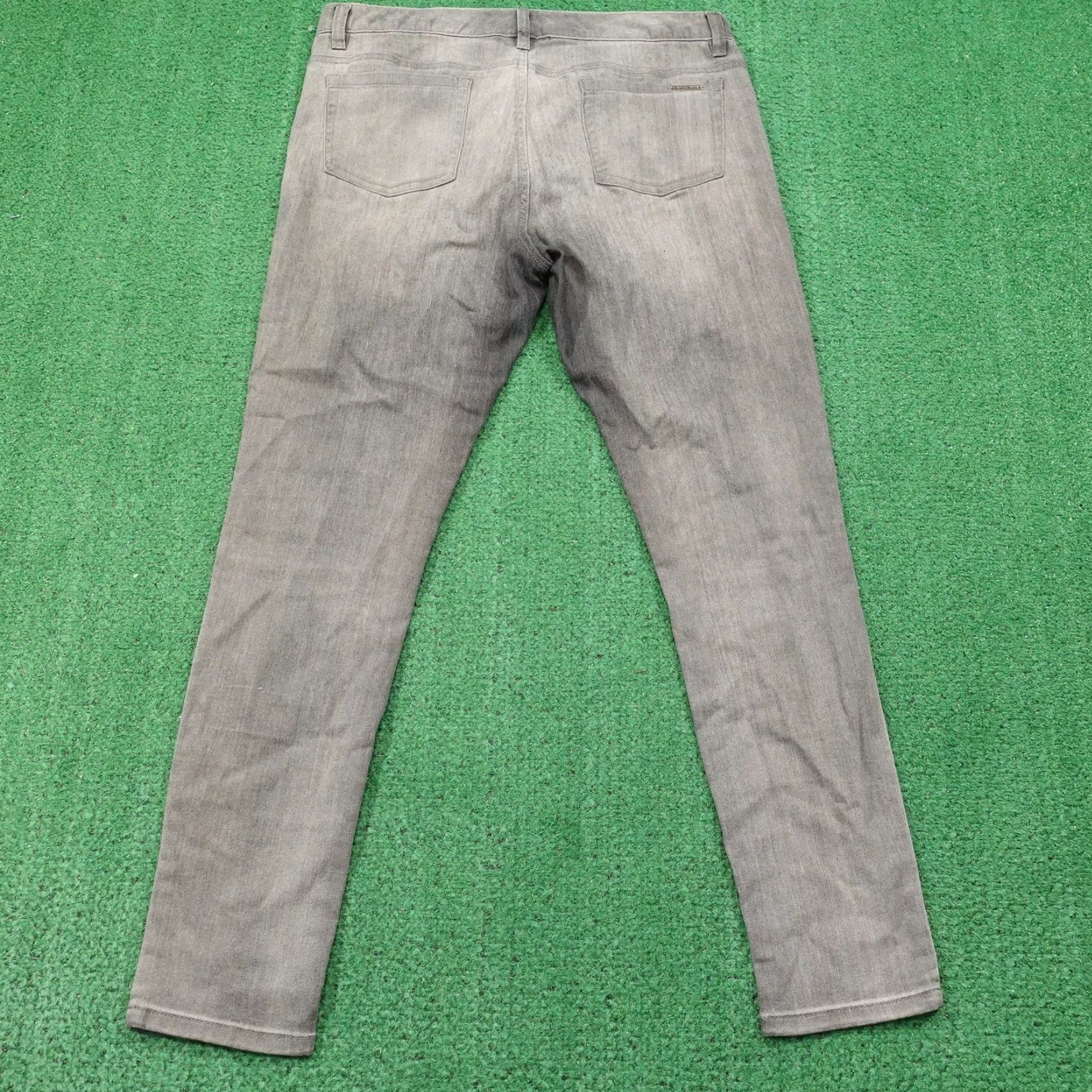 Michael Kors Michael Kors Jeans Womens 10 Gray Skinny Stretch Denim Pants Faded Wash Classic Size 32" / US 10 / IT 46 - 4 Thumbnail