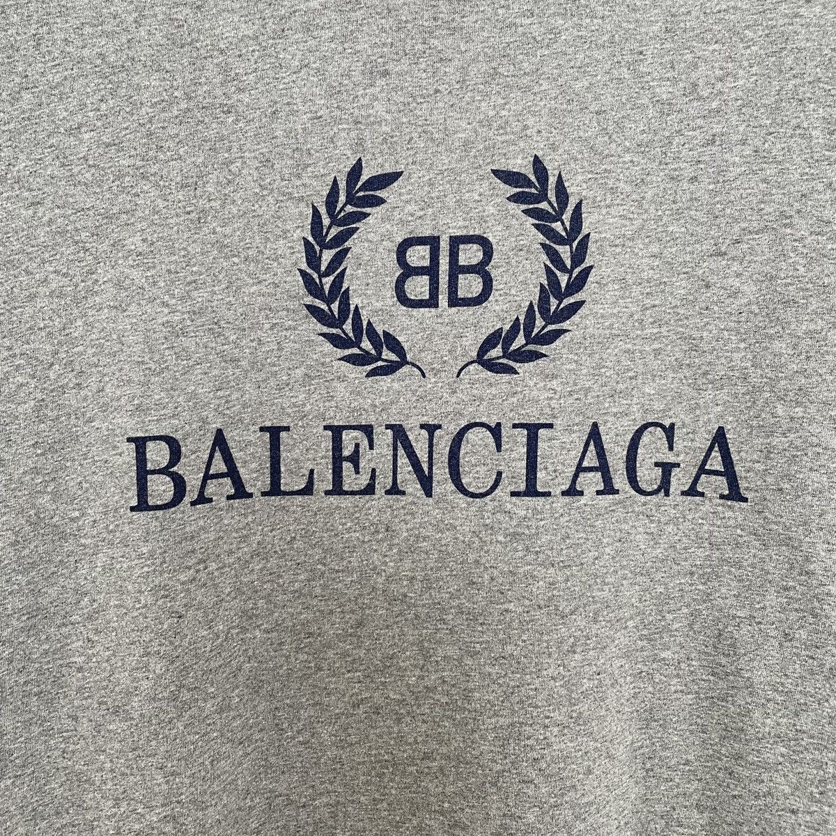 Balenciaga Balenciaga Logo Wheat Printed Short Sleeve T-Shirt K26WX Size XS / US 0-2 / IT 36-38 - 4 Thumbnail