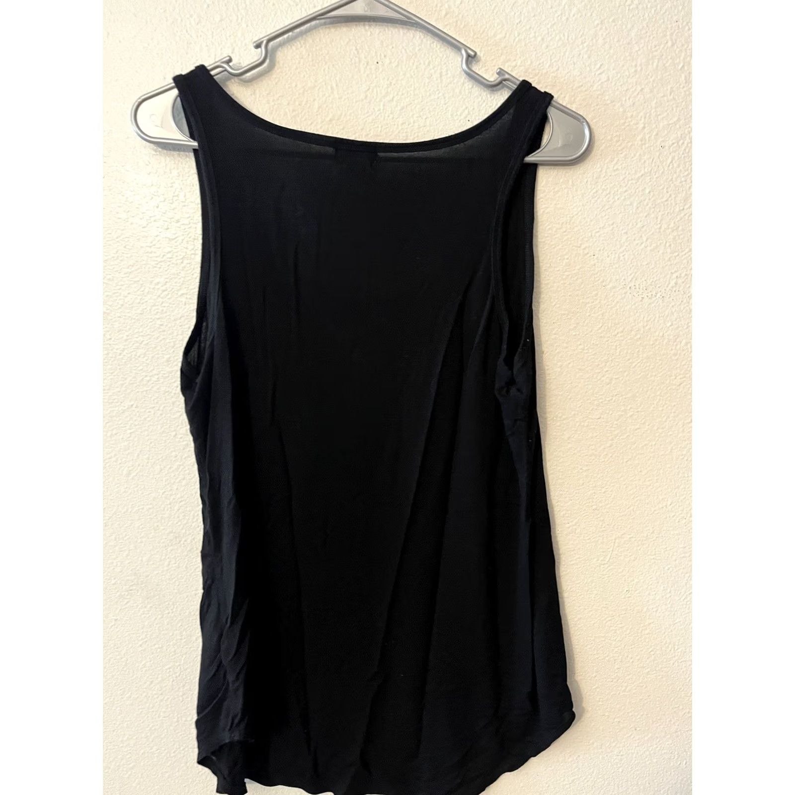 Old Navy Old Navy Women's M Black Solid Muscle Tank Top Sleeveless Shirt Summer Size M / US 6-8 / IT 42-44 - 2 Thumbnail