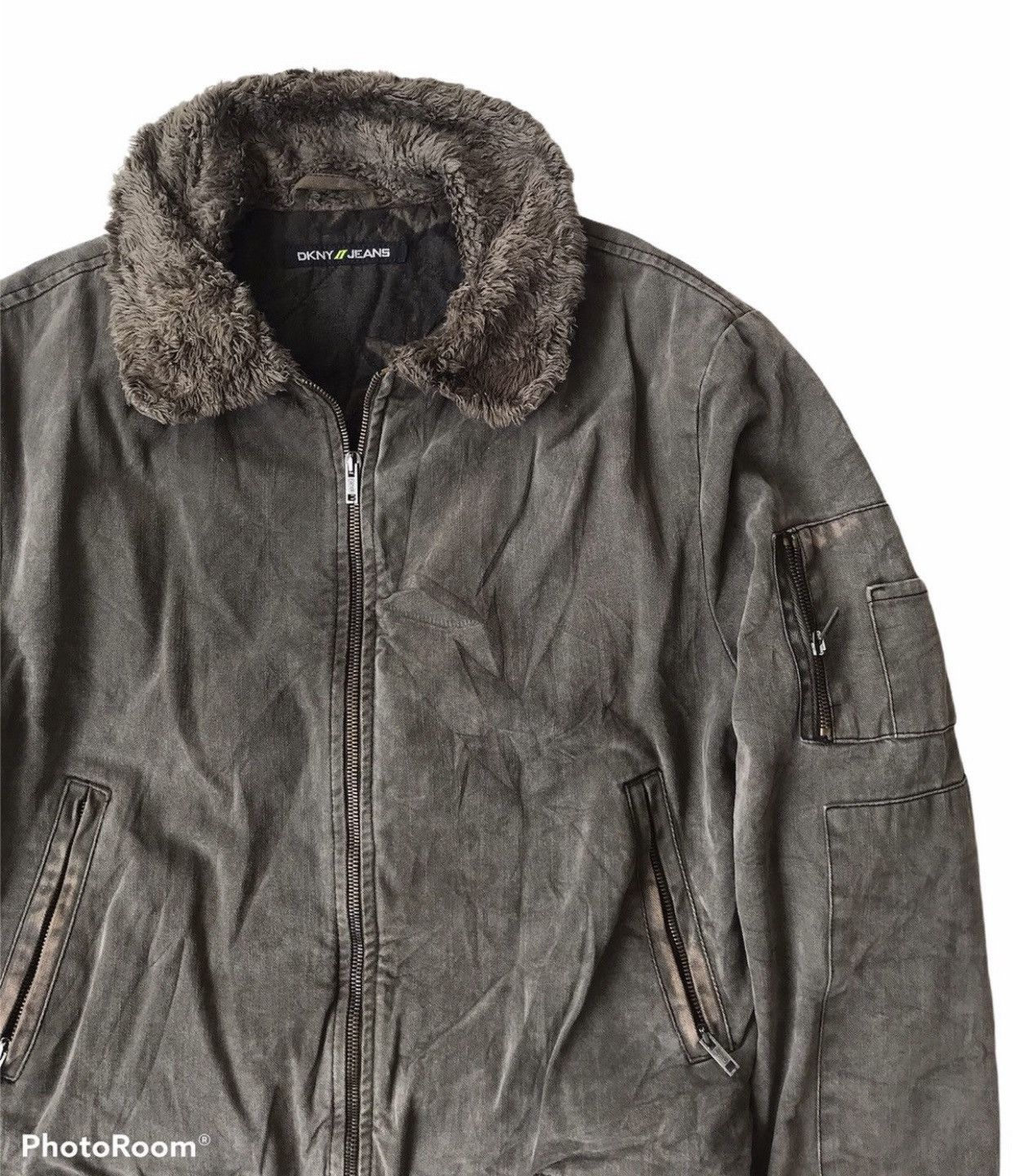 DKNY 💥Vtg Dkny Brooklyn Legend Fur Jacket Size US M / EU 48-50 / 2 - 2 Thumbnail