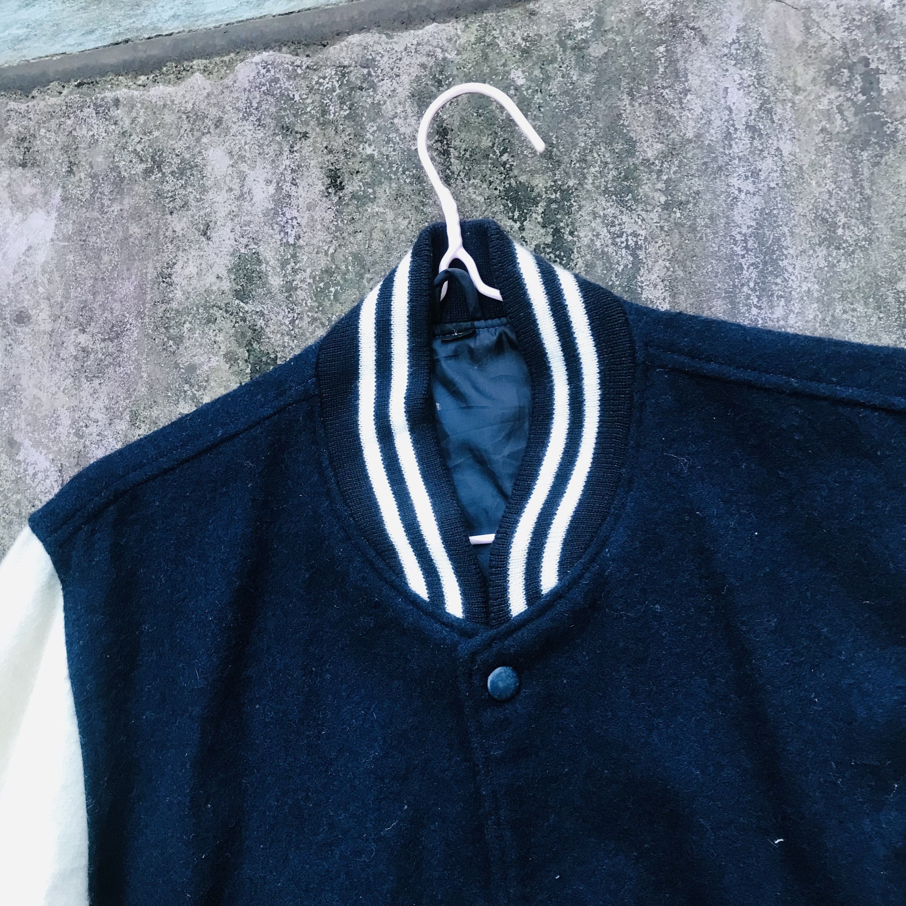 Vintage Vintage Two Tone WooL Varsity Jacket Size US M / EU 48-50 / 2 - 2 Thumbnail