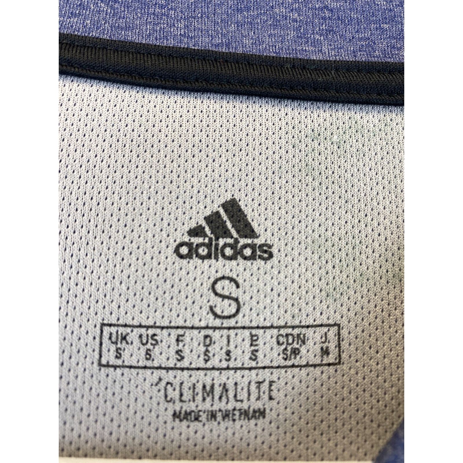 Adidas adidas Shirt Mens S Small dusty blue Short Sleeve Dri Fit T Shirt 92-22 Regular Breathable Logo Crew Neck Vintage No Size US S / EU 44-46 / 1 - 6 Thumbnail