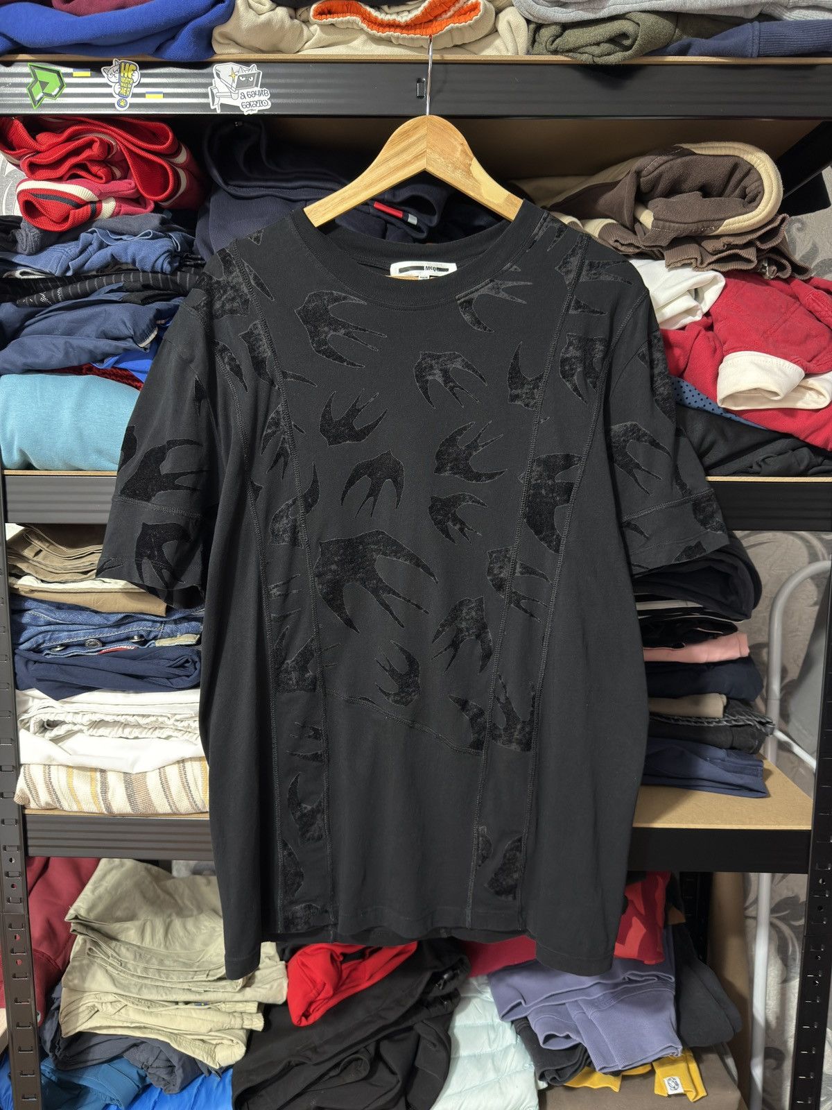 Alexander McQueen × MCQ × McQ Alexander McQueen McQ By Alexander McQueen Swallows Bird Print Tee T-Shirt Size US L / EU 52-54 / 3 - 8 Thumbnail