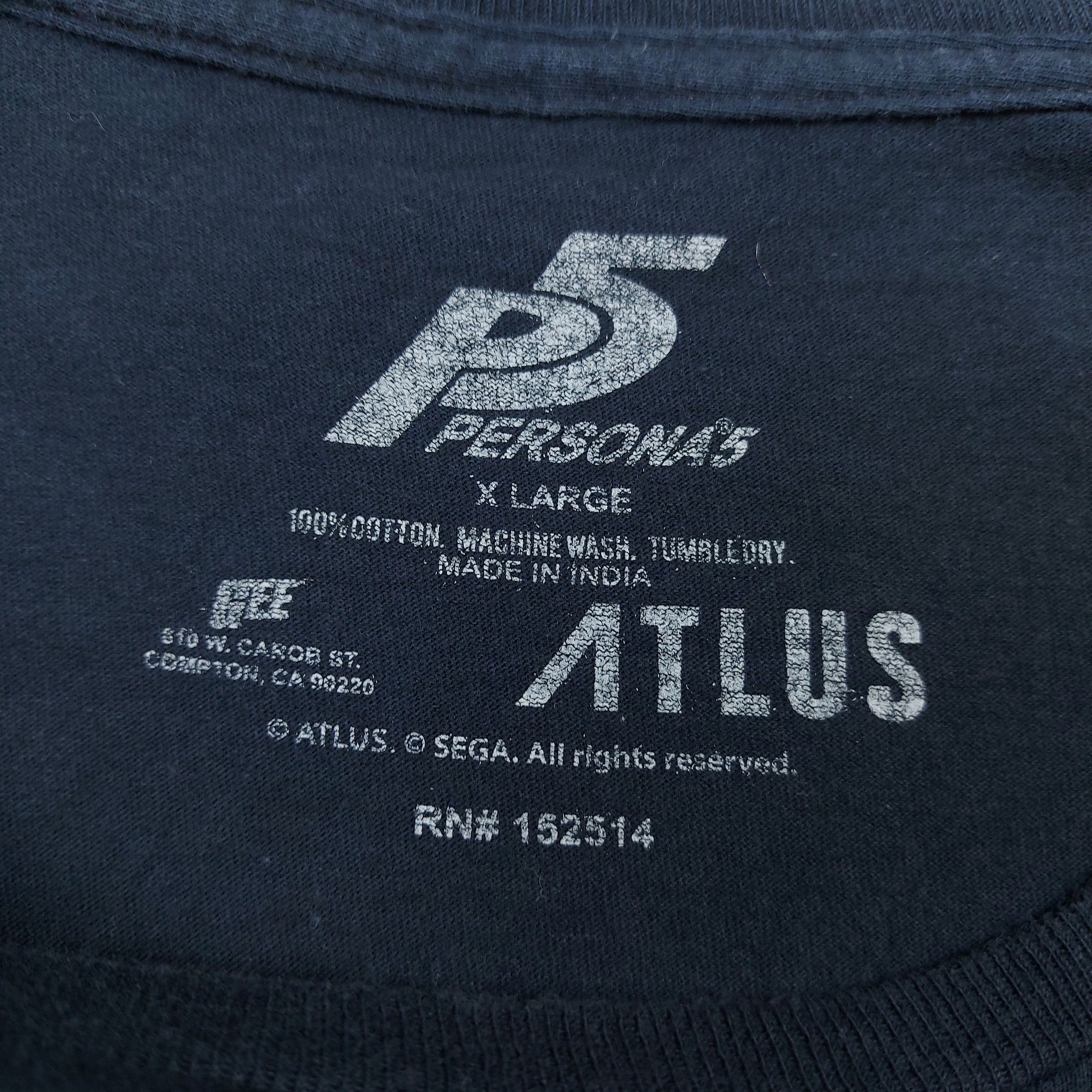 Playstation 2016 Persona 5 Joker Amamiya Ren JRPG Atlus TEE Size US XL / EU 56 / 4 - 9 Thumbnail