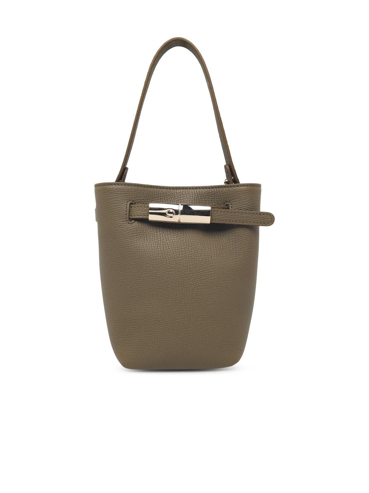 Longchamp LONGCHAMP 'Le Smart Flow' Green Leather Bag Size ONE SIZE - 1 Thumbnail