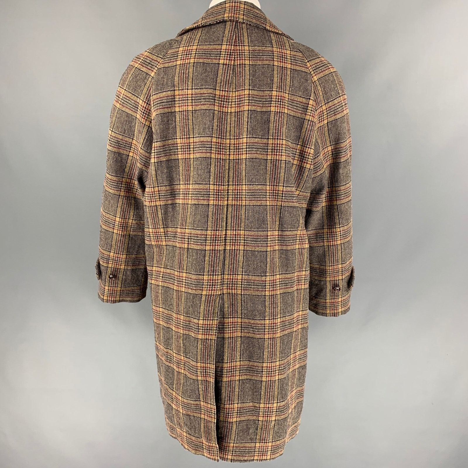 Marc Jacobs MARC JACOBS Size 38 Tan Plaid Wool Buttoned Coat Size US S / EU 44-46 / 1 - 4 Thumbnail