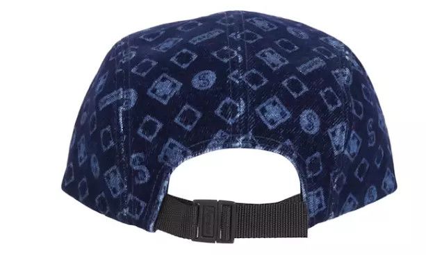 Supreme Supreme Flocked Denim Camp Cap Blue Sz Adjustable Size ONE SIZE - 2 Thumbnail