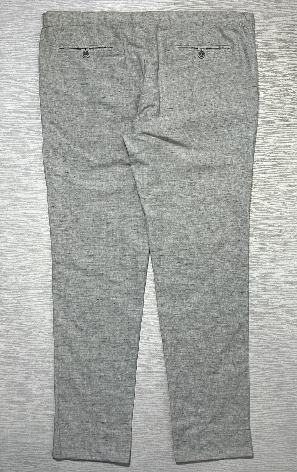 Loro Piana Loro Piana - Flax Virgin Wool Linen Blend Drawstring Trouser Size US 40 / EU 56 - 3 Thumbnail