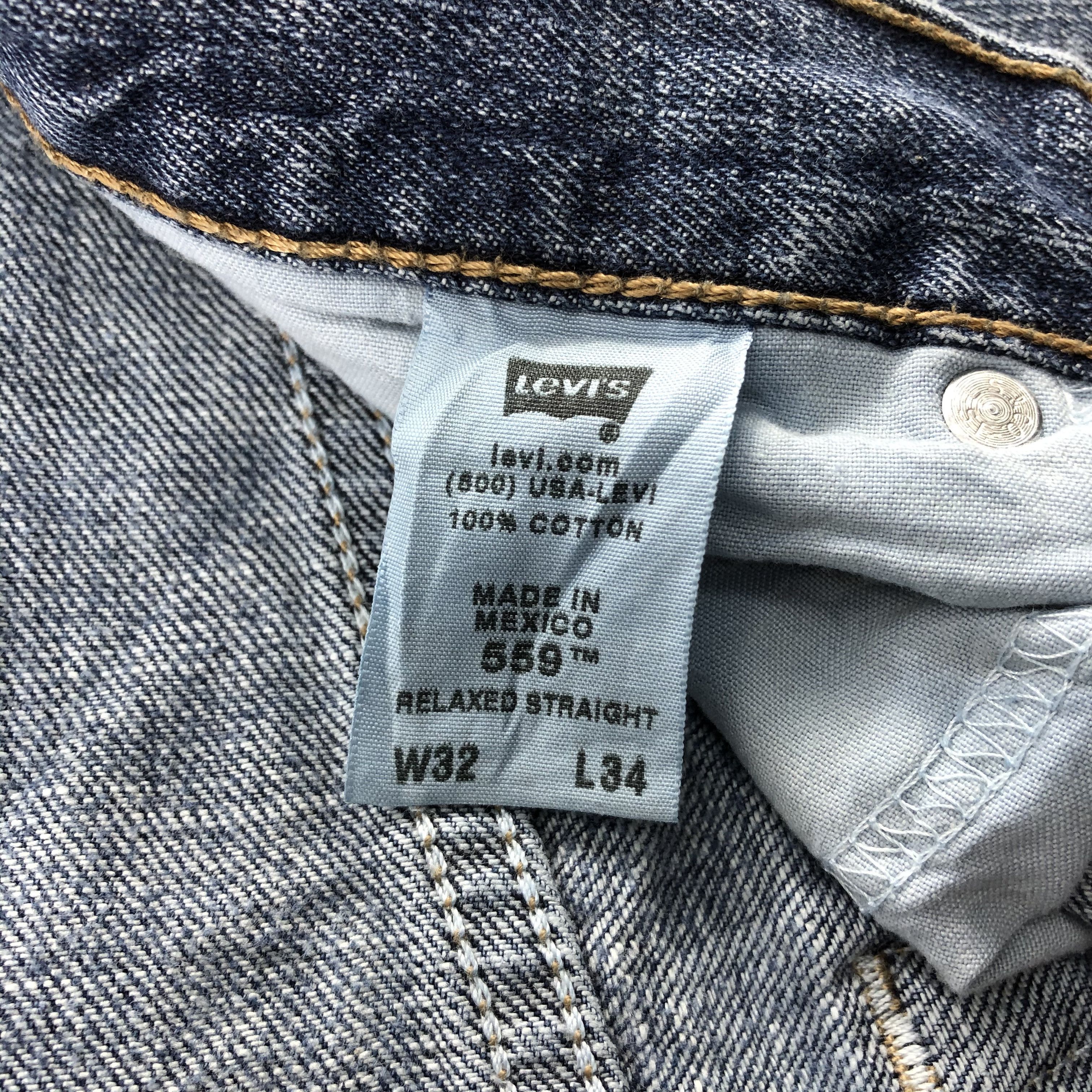 Levi's Vintage Levis 559 Jeans Faded Blue Denim KJ575 Size US 32 / EU 48 - 10 Thumbnail