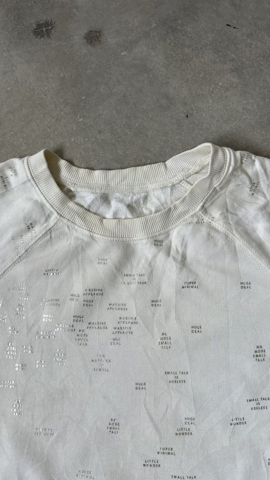 Vintage VINTAGE SWEATSHIRT ALL OVE FONTS Size US M / EU 48-50 / 2 - 4 Thumbnail