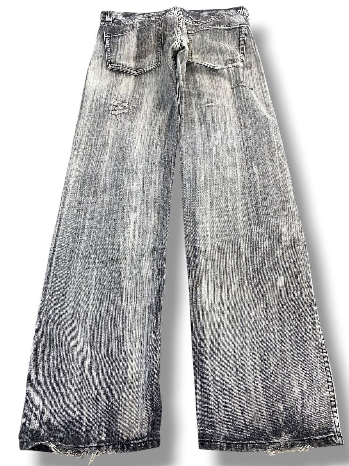 Japanese Brand Japanese Brand Black Acid Wash Style Ripped Jeans Size US 34 / EU 50 - 3 Thumbnail