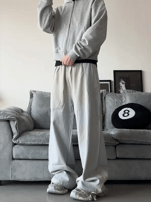 Vintage Asakura x Jinno Baggy Gray Wide Leg Pants Size US 32 / EU 48 - 2 Thumbnail
