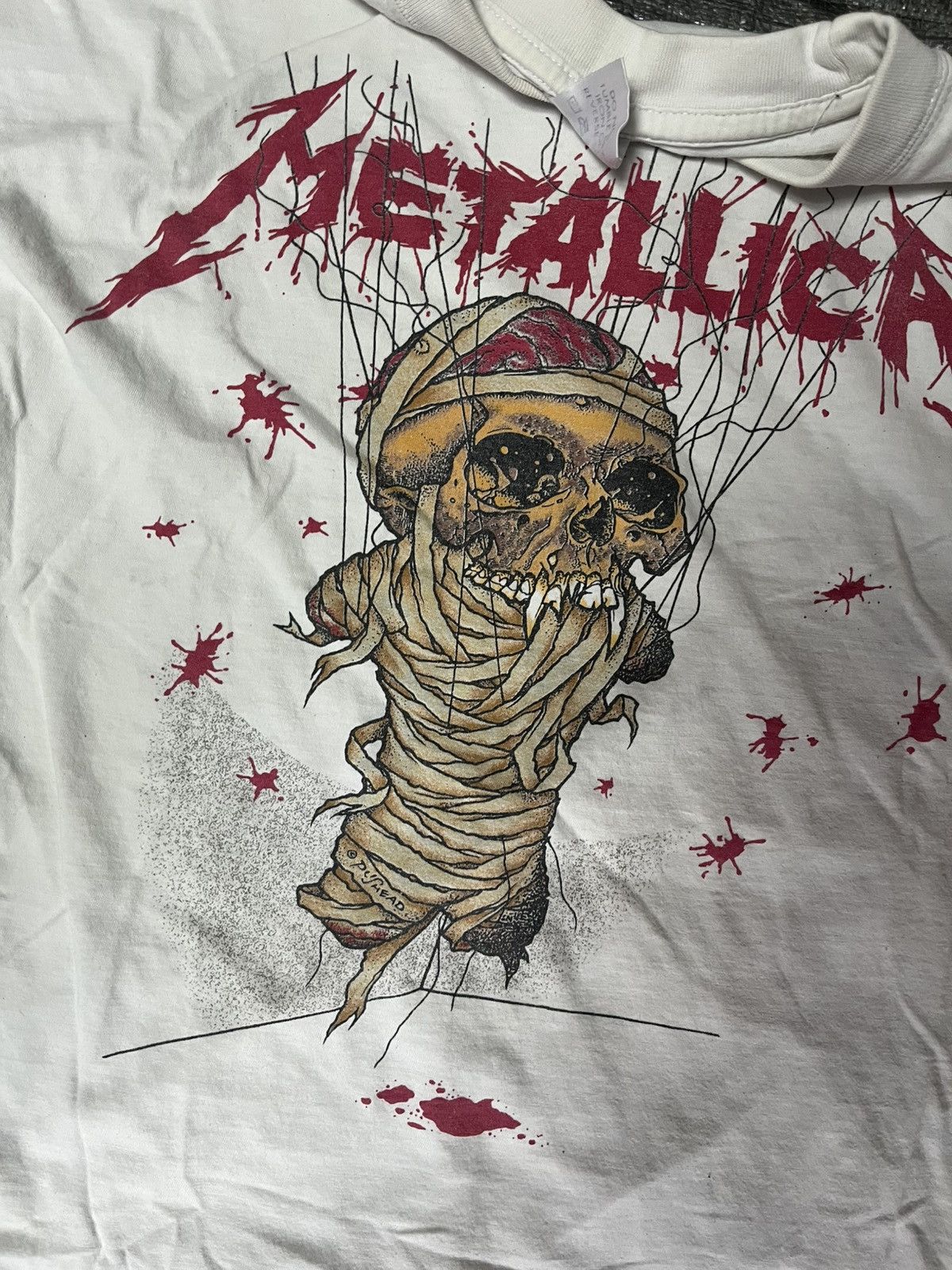 Band Tees × Metallica × Vintage Rare Original 80s Metallica Band Shirt Iron Maiden 90s Size US XL / EU 56 / 4 - 2 Thumbnail