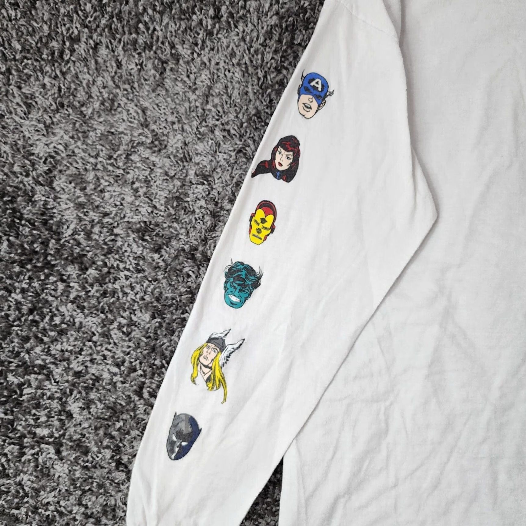Vans VINTAGE Vans Marvel Superheroes Long Sleeve Shirt Mens Medium White Size US M / EU 48-50 / 2 - 6 Thumbnail