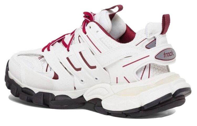 Balenciaga o1bcso1str1224 Triple Tricolor Sneakers in White/Burgundy Size US 10 / IT 40 - 3 Thumbnail