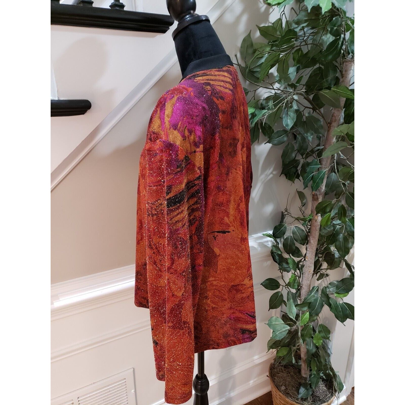 Other ST. Anthony Polyester Round Neck Long Sleeve Top Blouse 20W Size 3XL / US 20-22 - 6 Thumbnail