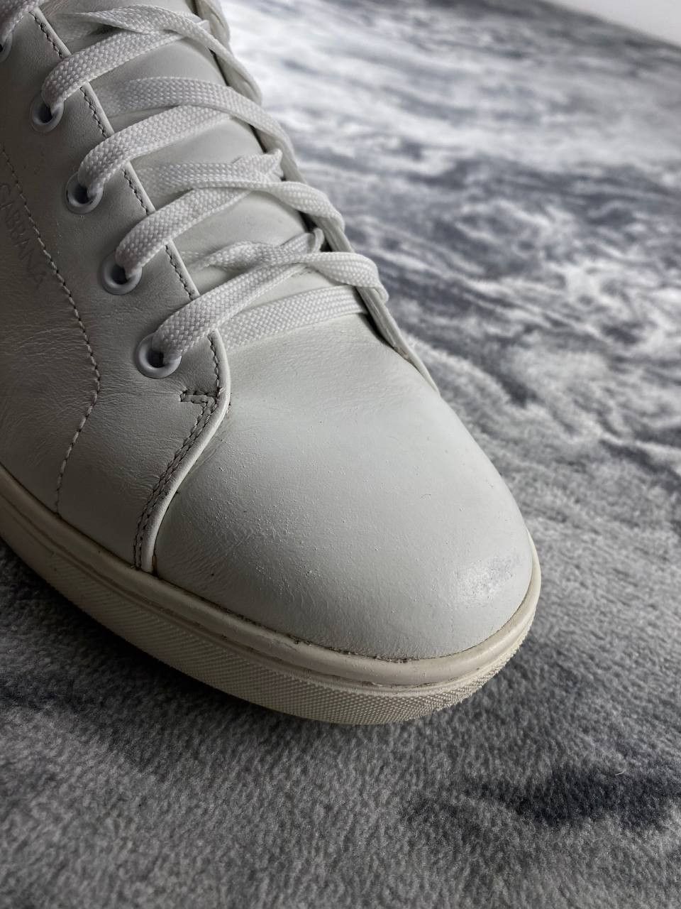 Dolce & Gabbana Dolce & Gabbana Leather Sneakers Men Size 9 White Size US 9 / EU 42 - 17 Thumbnail