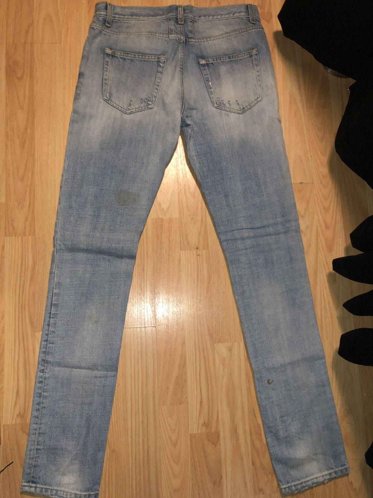 Yves Saint Laurent Saint Laurent Distressed Skinny Jeans - Size 30 Size US 30 / EU 46 - 5 Thumbnail