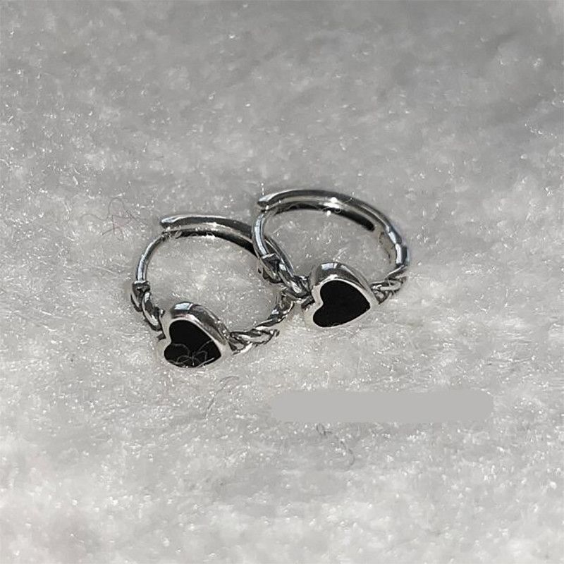 Jewelry Black Drop Glaze Earrings Size ONE SIZE - 2 Thumbnail
