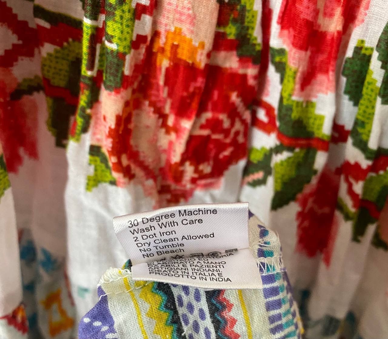 Designer 💙Antica Sartoria by Giacomo Cinque Floral Maxi Dress Size ONE SIZE - 9 Thumbnail