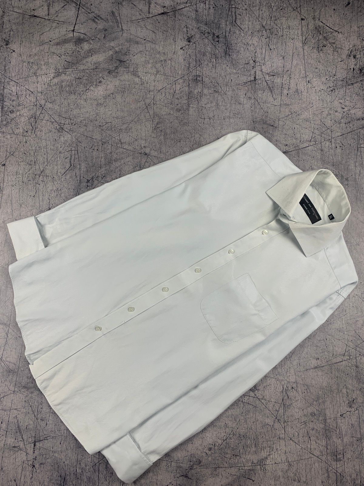 Pre-owned Comme Des Garcons X Comme Des Garcons Homme Plus Comme Des Garçons Homme Plus Shirt Size Xl Made In France In White