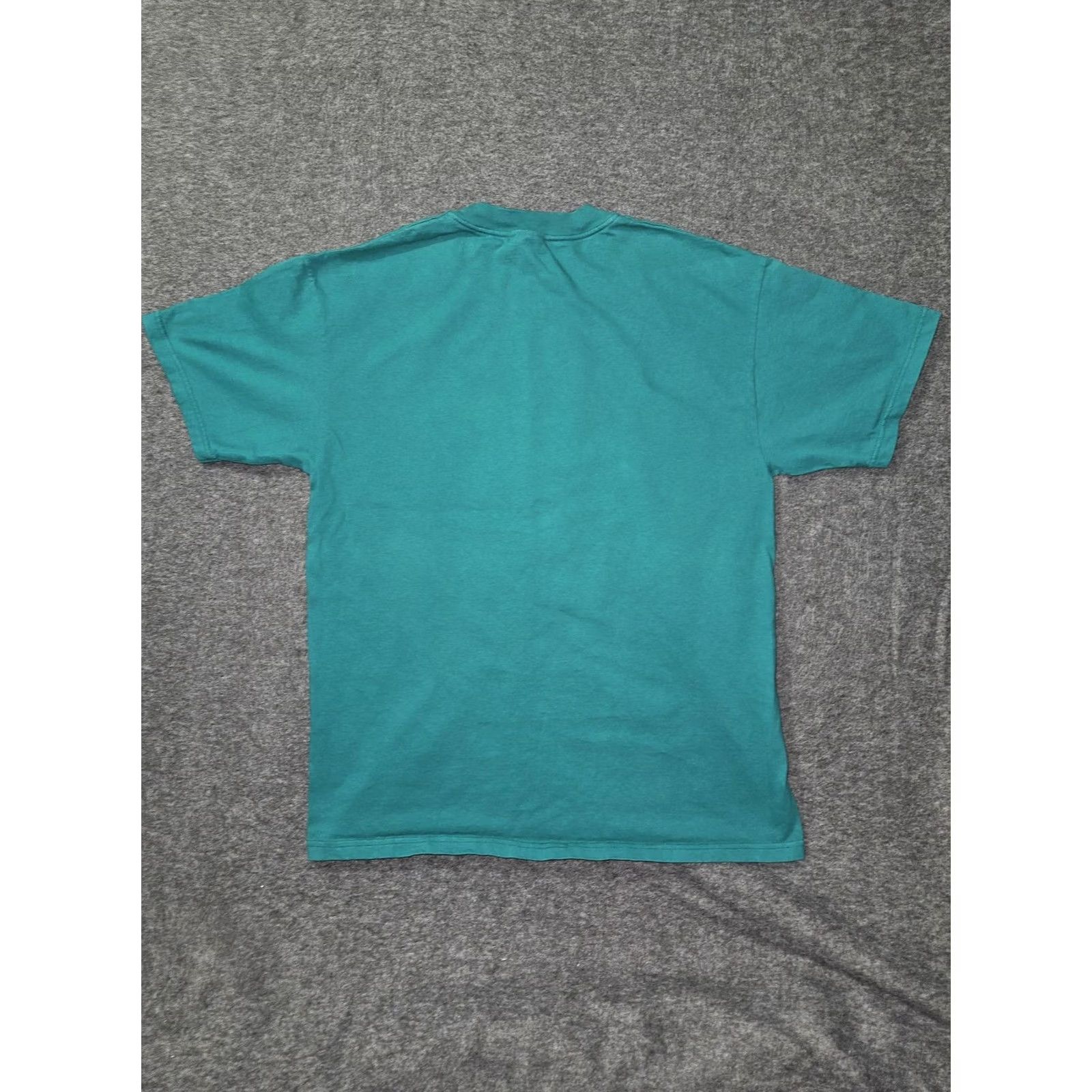 Hanes VINTAGE Hanes Beefy-T Rockymountain Scout Camp Shirt Mens L Teal Green 90s 60th Anniversary Limited Edition Crew Neck Short Sleeve Size US L / EU 52-54 / 3 - 6 Thumbnail