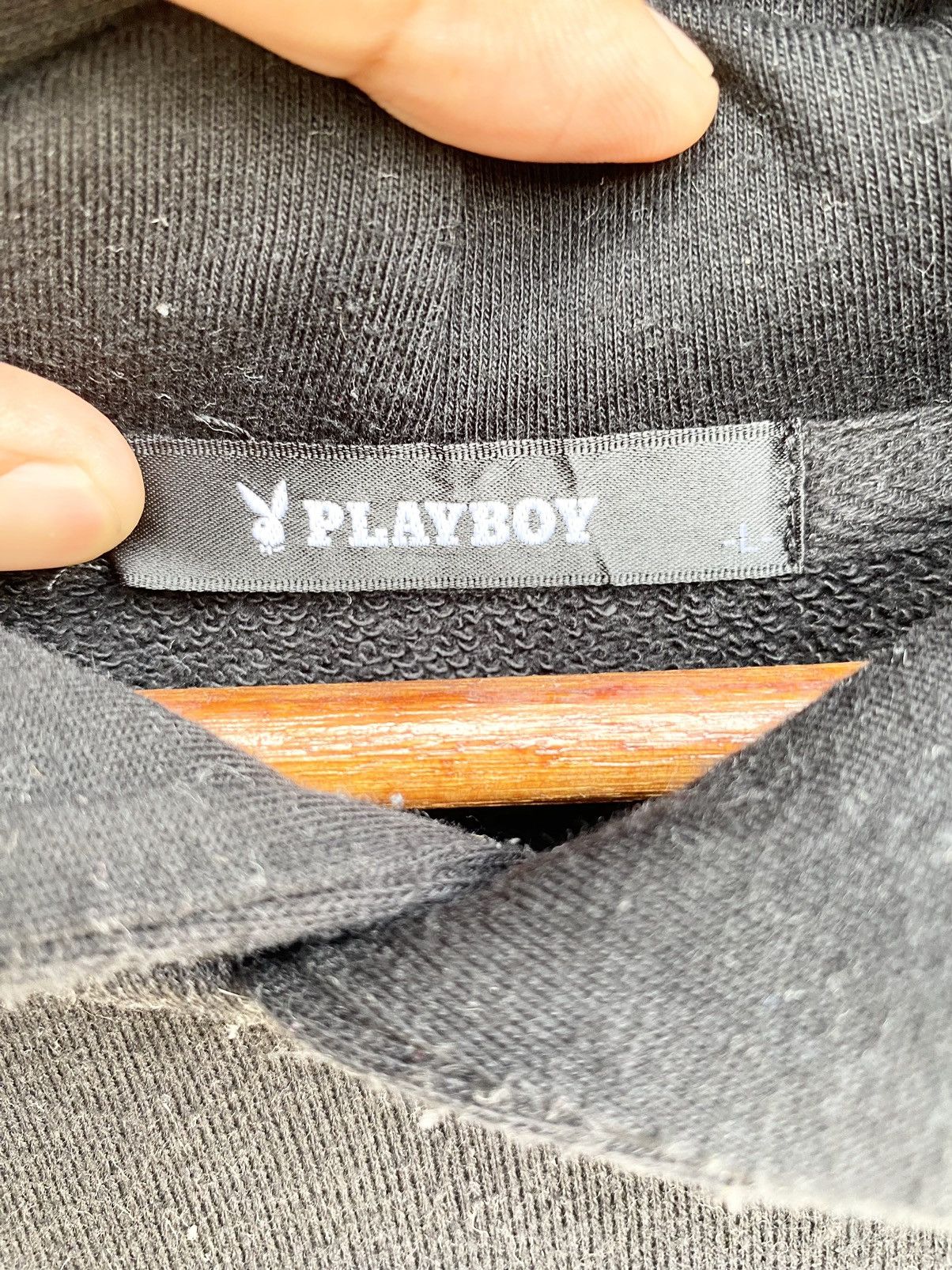 Playboy Playboy Hoodie Big Logo Pullover Jumper Size L Size US L / EU 52-54 / 3 - 7 Thumbnail
