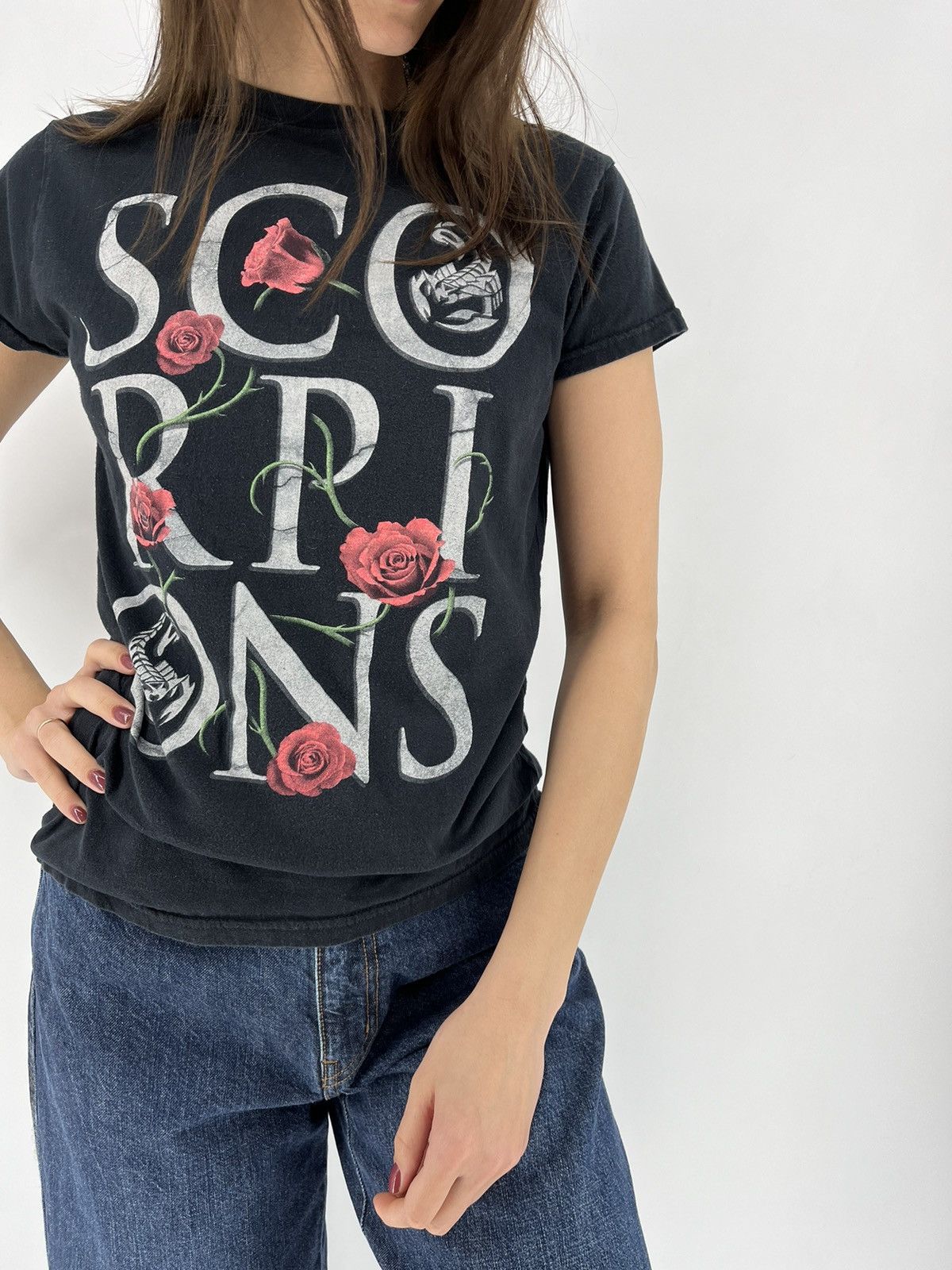 Band Tees × Vintage Vintage Y2k Scorpions Rock Band T-shirt Band Rock Metal Size L / US 10 / IT 46 - 4 Thumbnail