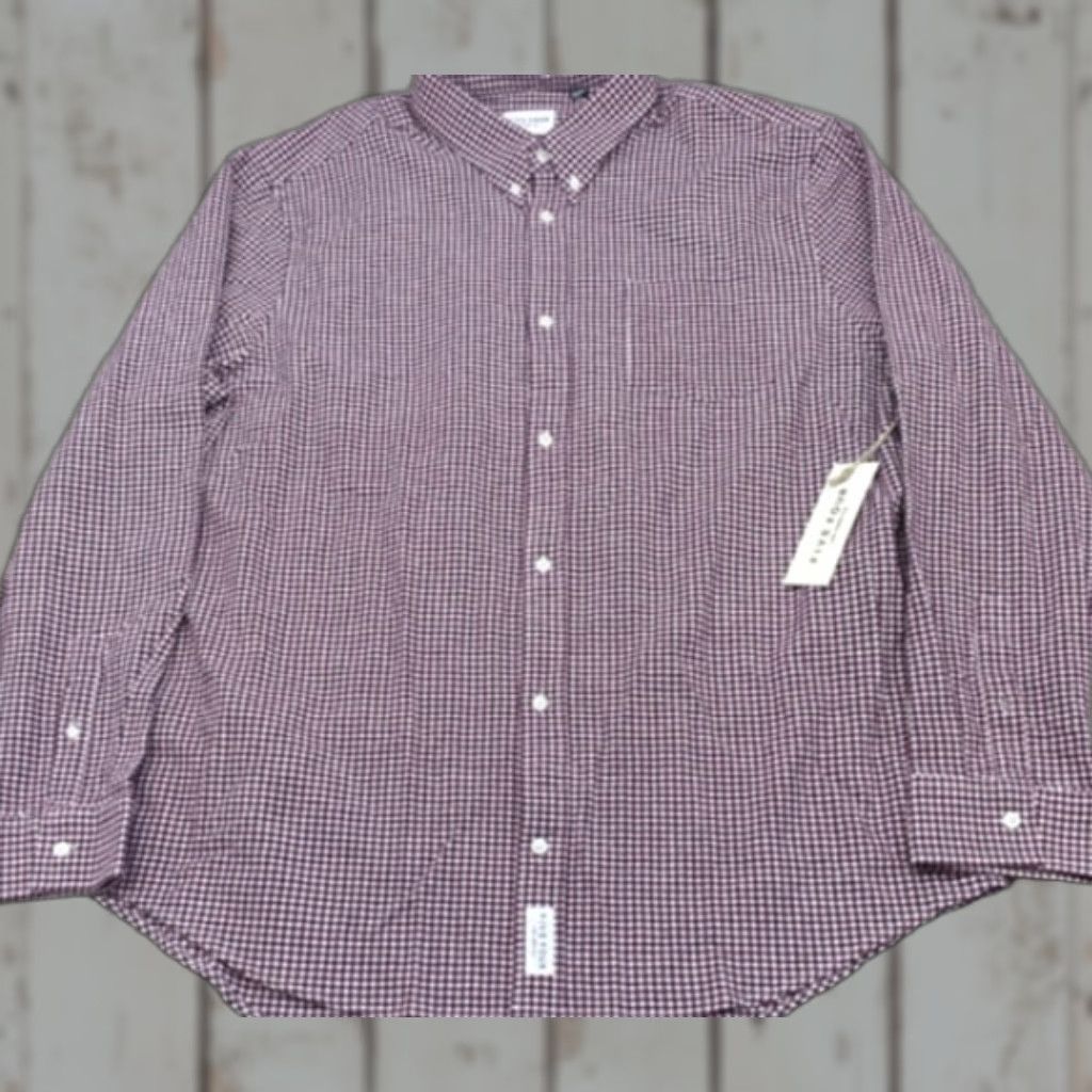 Vintage VINTAGE NWT Five Four Shirt Mens 2XL Long Sleeve Button-Up Purple White Checkered NEW Size US XXL / EU 58 / 5 - 1 Thumbnail