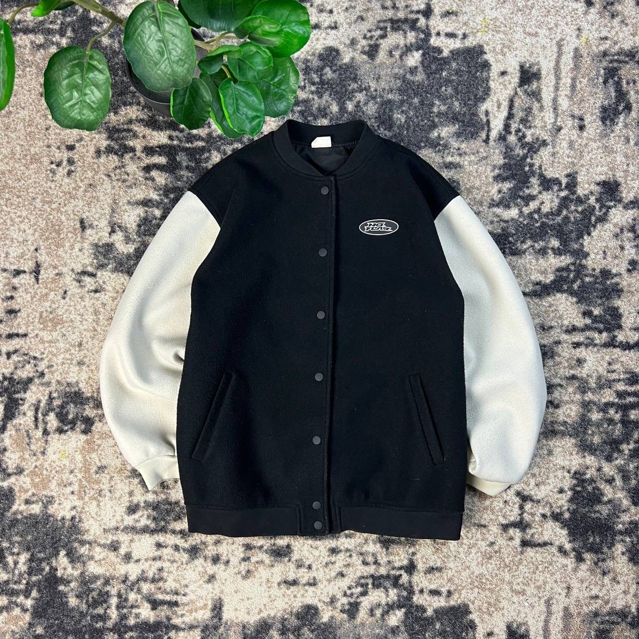 No Fear No fear x H&M Big Embroidered Logo Varsity Bomber Jacket Size US M / EU 48-50 / 2 - 2 Thumbnail