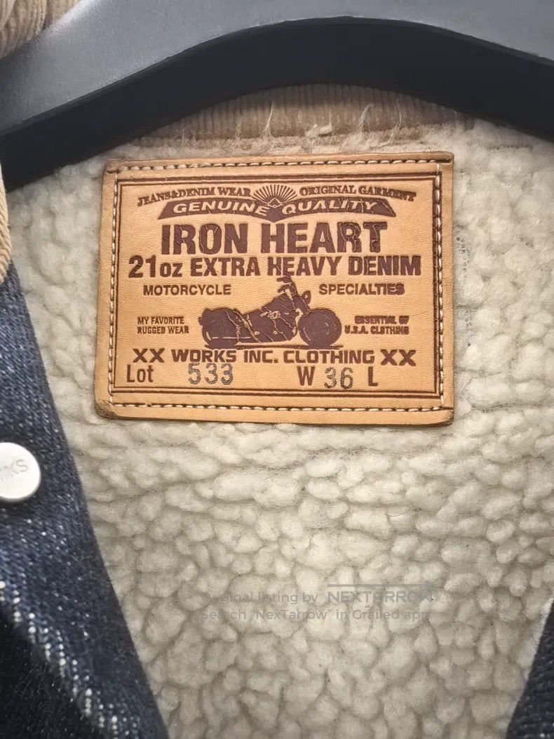 Iron Heart Iron Heart lambswool denim jacket Size US S / EU 44-46 / 1 - 3 Thumbnail
