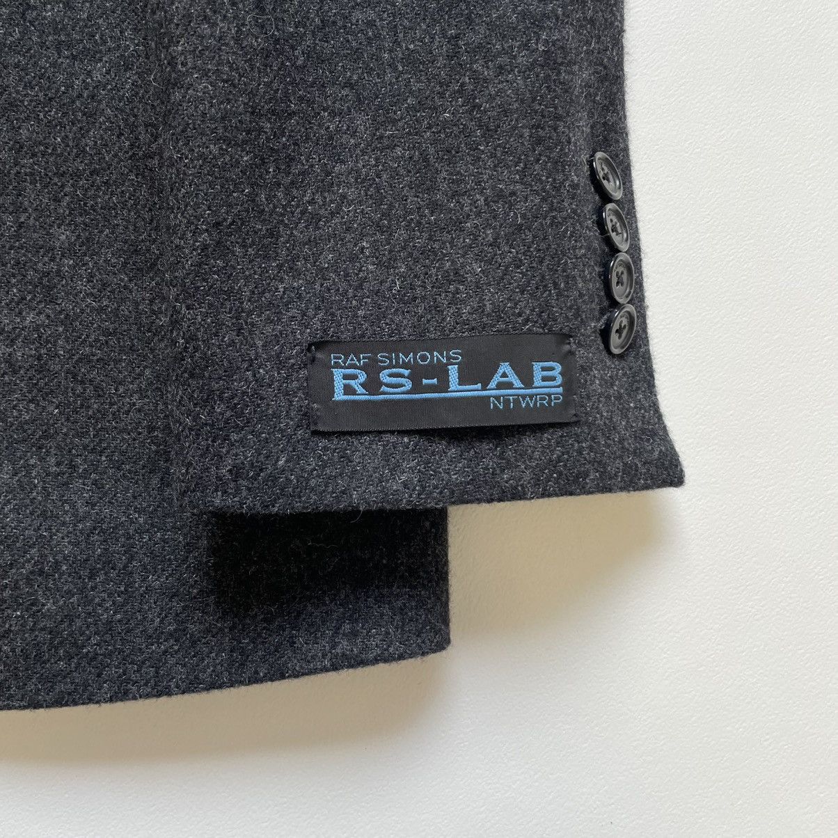 Raf Simons A/W 2020 Charcoal Grey Wool Blazer Size 38R - 7 Thumbnail