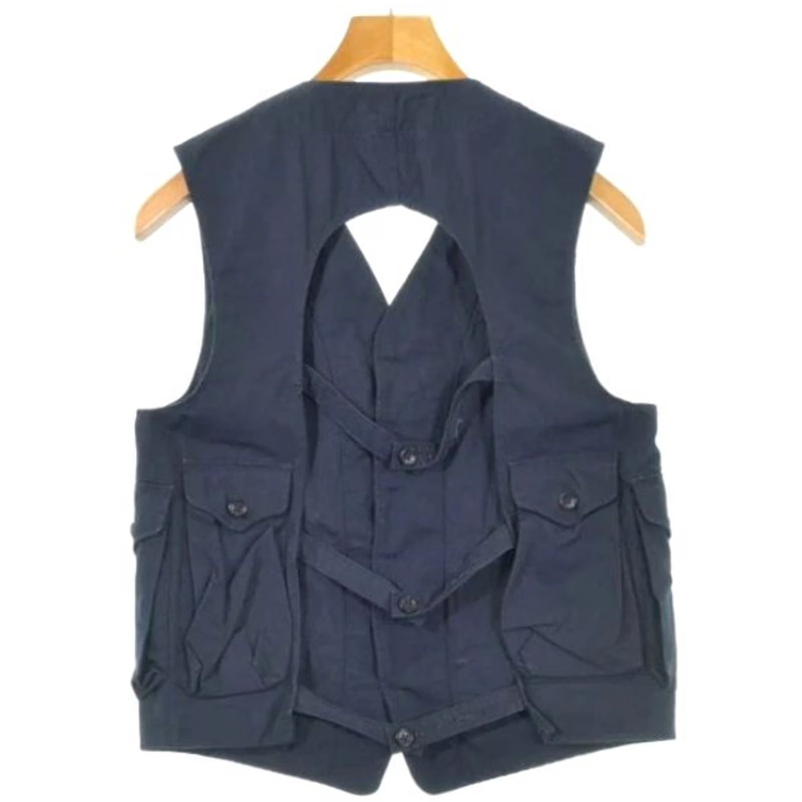 Engineered Garments Engineered Garments Open-back Vest Navy XS Cotton Casual good condition Size US XS / EU 42 / 0 - 2 Thumbnail