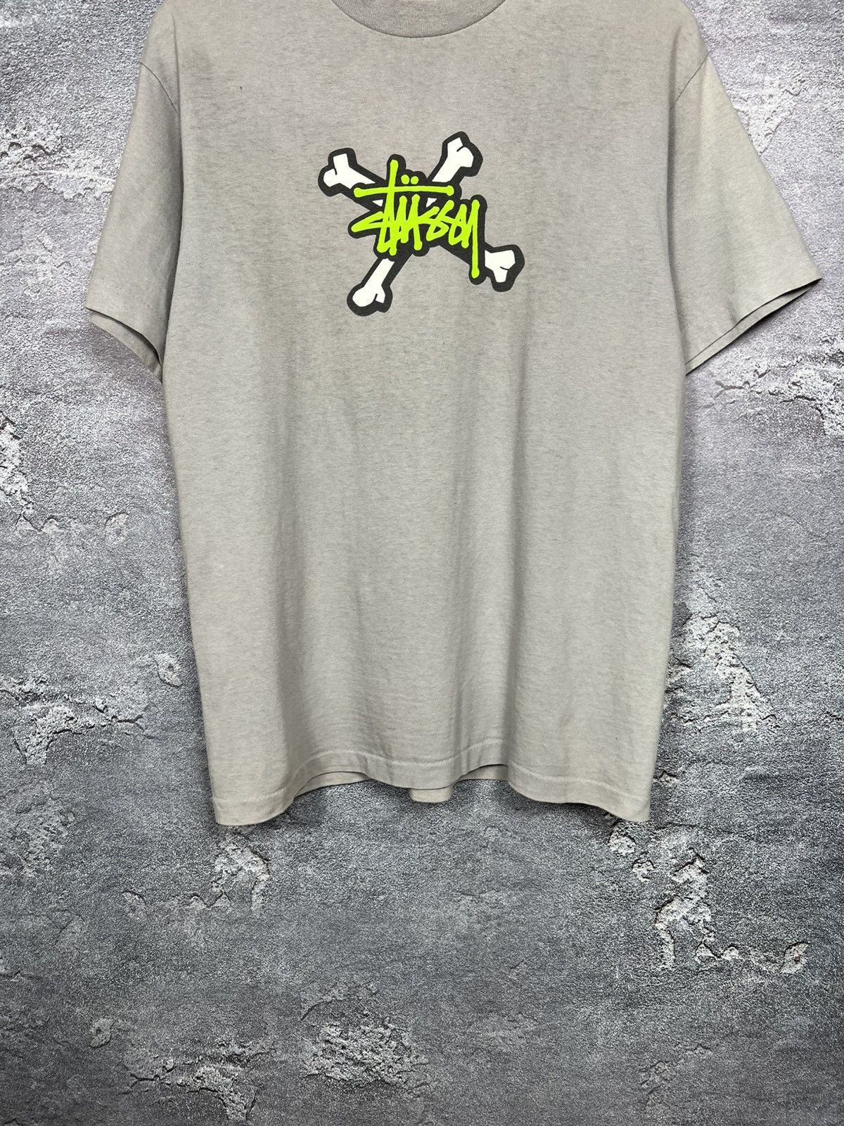Stussy Rare Stussy Single Stitch Bone Logo Made in USA T-shirt Tee Size US M / EU 48-50 / 2 - 11 Thumbnail