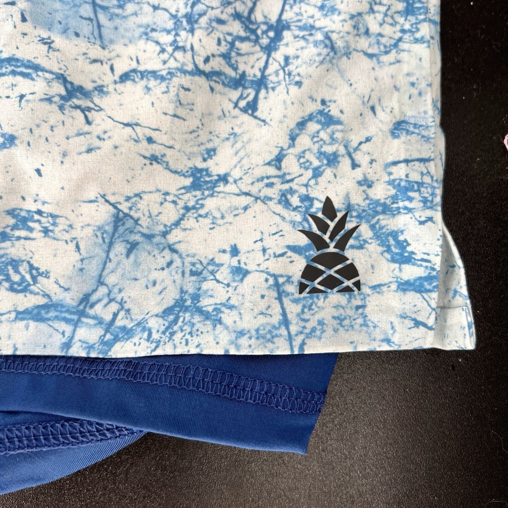 Chubbies Chubbies Shorts Men’s 2XL 5.5” Training Lined Splatter Blue Athletic Shorts Size US 39 - 2 Thumbnail