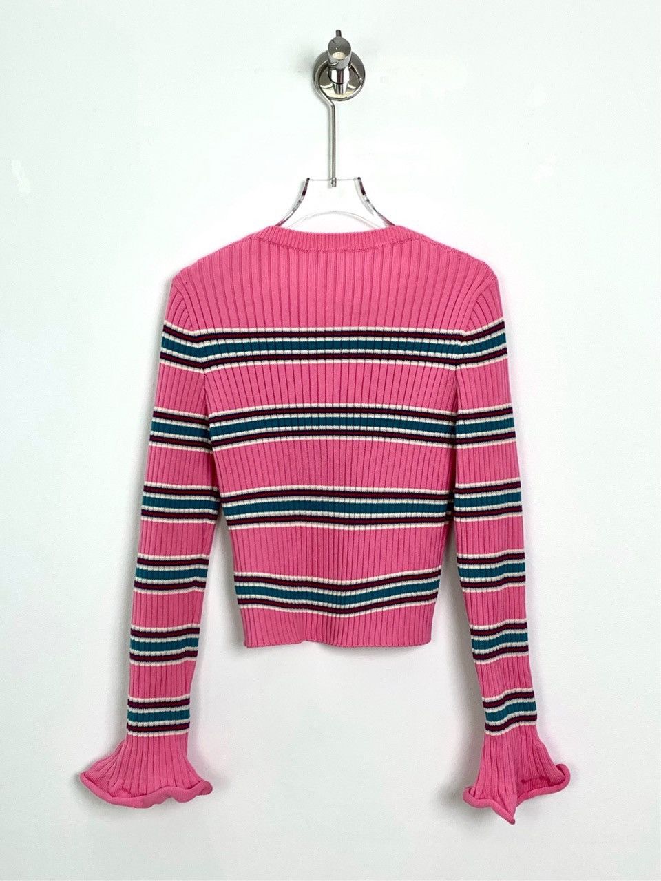 Louis Vuitton Louis Vuitton Women Striped Long Sleeve Knit Cardigan K26WX Size XS / US 0-2 / IT 36-38 - 2 Thumbnail