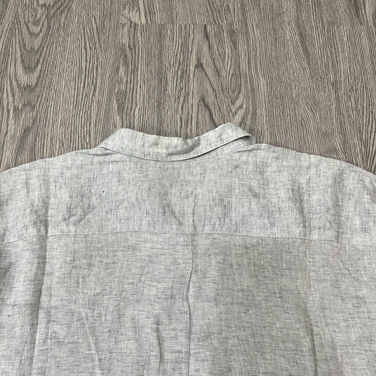 Issey Miyake IM Issey Miyake - Linen Open Collar Shirt Ifsixwasnine Size US L / EU 52-54 / 3 - 8 Thumbnail