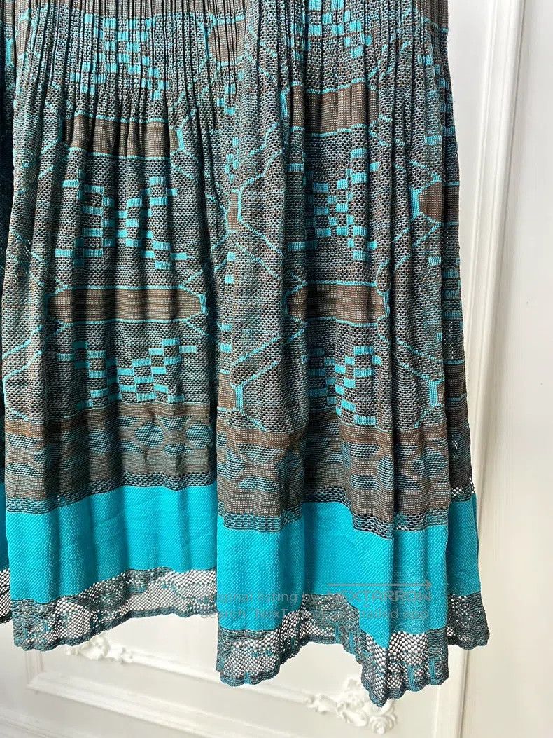 Issey Miyake Issey Miyake Patterned Midi Skirt Size 25" / US 0 / IT 36 - 2 Thumbnail