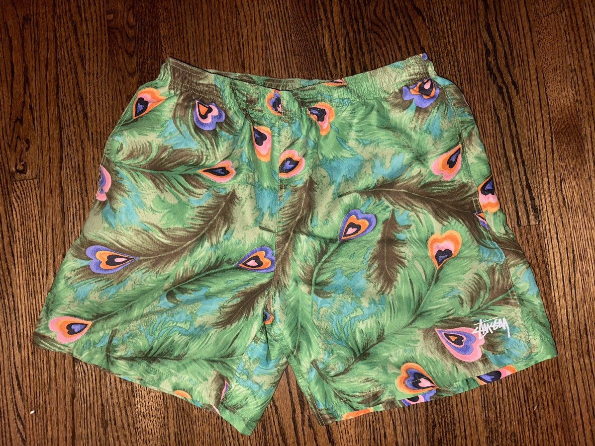 Stussy Stussy Peacock Swim Shorts SS19 Green Grailed