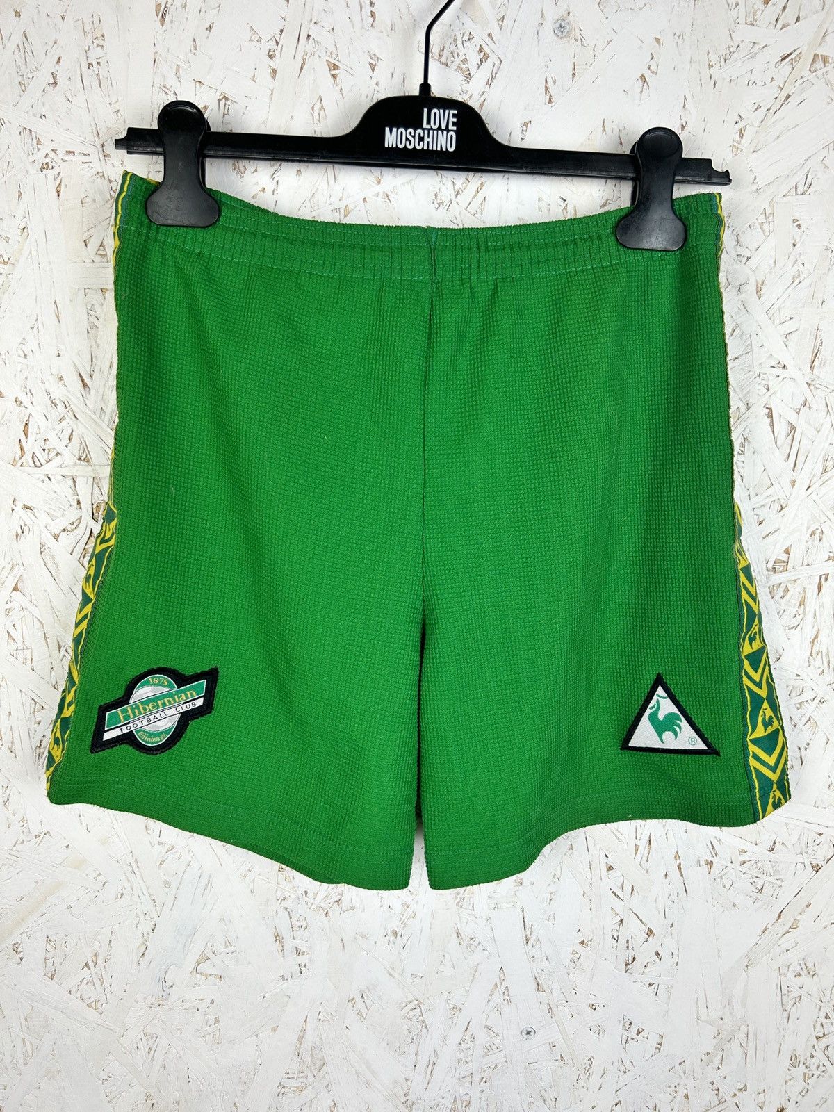 Le Coq Sportif 90s Le Coq Sportif Hibernian FC 1998/99/00 Home Kit Shorts Size US 28 / EU 44 - 1 Thumbnail