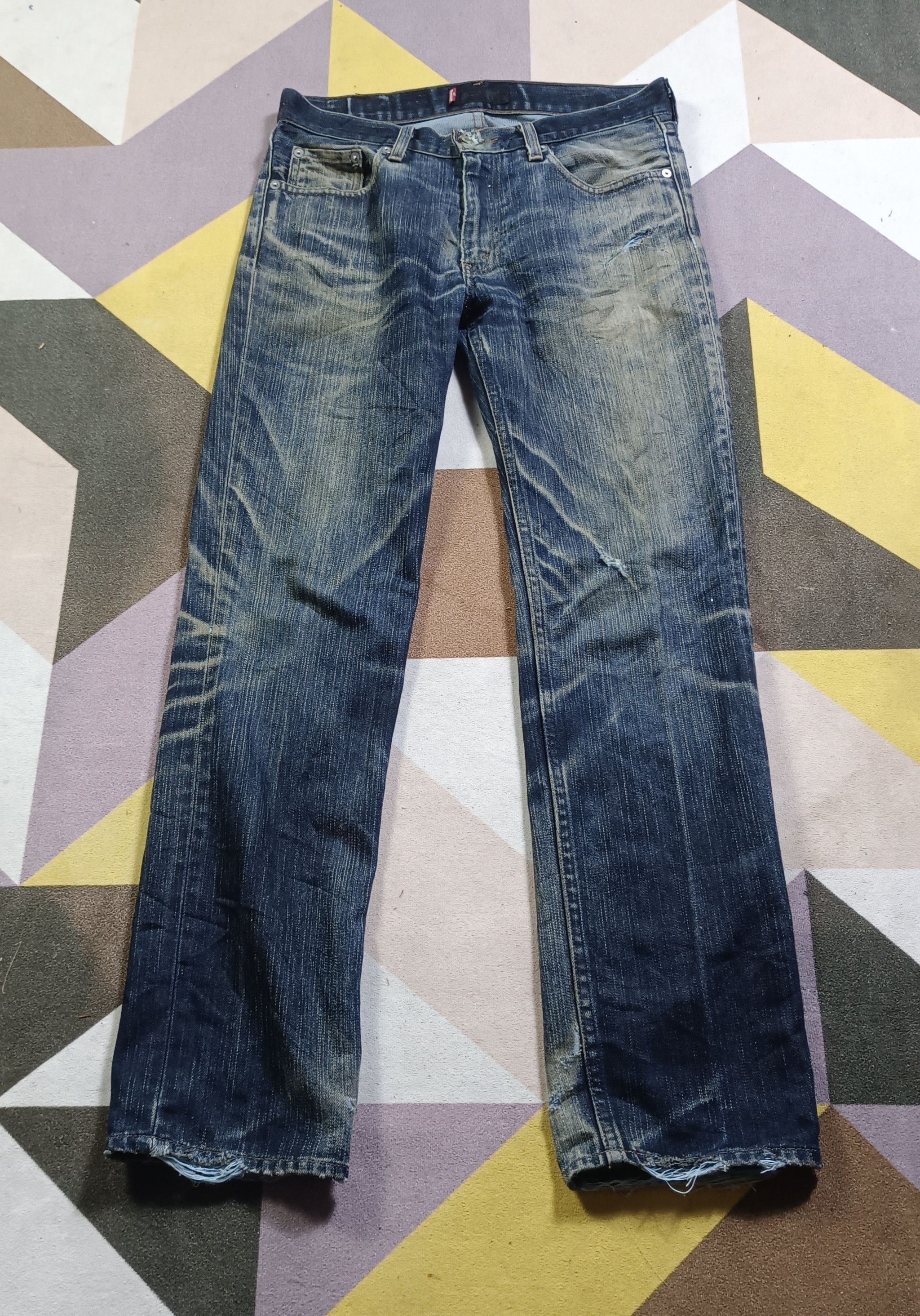 Levi's Vintage 90s💥 Levi's Premium Red Tab Button 109 Size US 30 / EU 46 - 1 Thumbnail