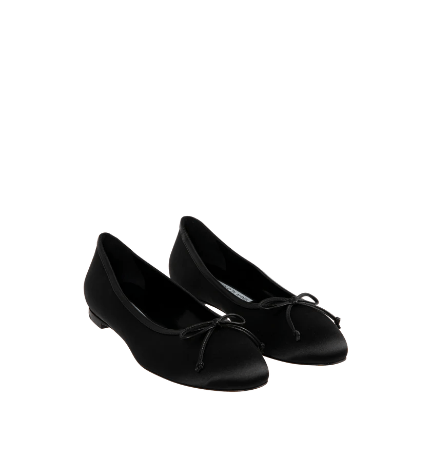 Manolo Blahnik o1h1sh11225 Verallim Suede Ballerinas in Black Size US 5.5 / IT 35.5 - 4 Thumbnail