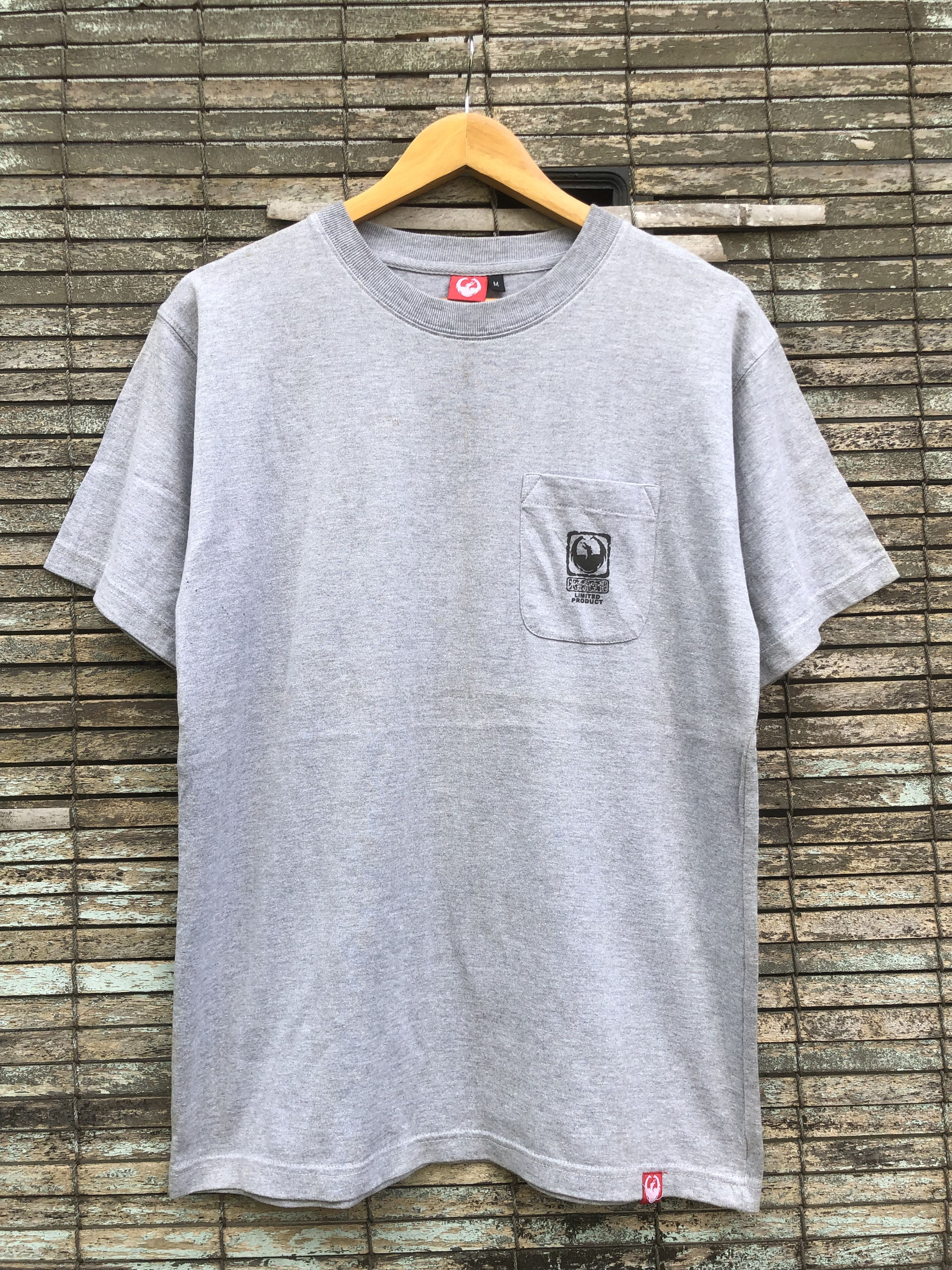 Japanese Brand Vintage Dragon Skateboards Limited Product Pocket Tee Size US M / EU 48-50 / 2 - 2 Thumbnail