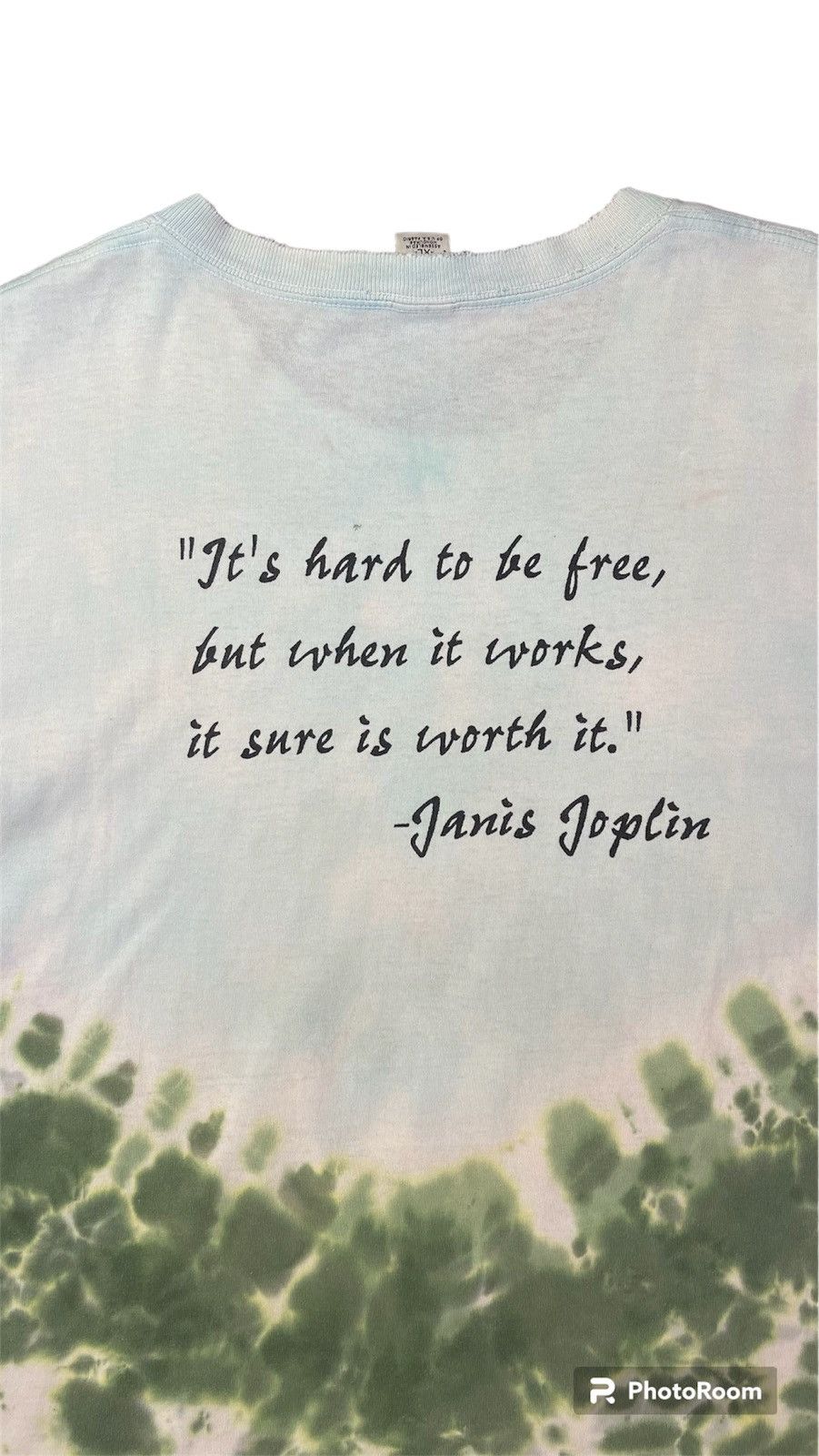 Band Tees × Vintage Vintage 2002 Janis Joplin Tie Dye Sun Dog Shirt Size US XL / EU 56 / 4 - 4 Thumbnail