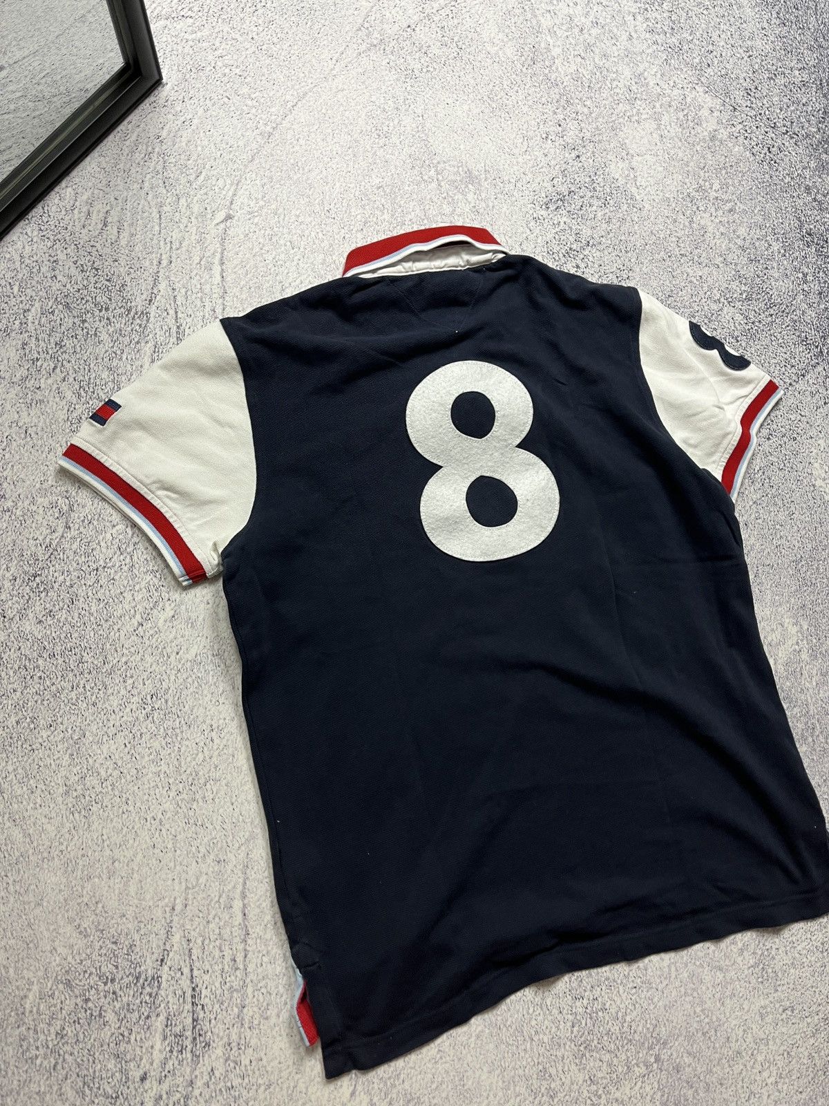 Tommy Hilfiger × Vintage Chief Keef Style #8 Tommy Hilfiger Big Logo Rugby Polo Shirt Size US M / EU 48-50 / 2 - 6 Thumbnail